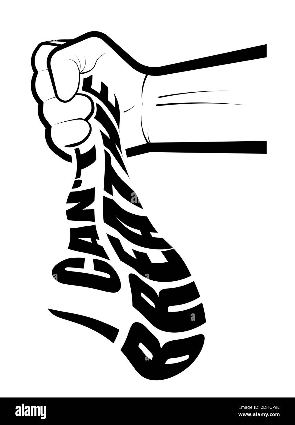 Le vite nere contano la protesta sociale. Non posso respirare. Le robuste forcelle delle mani bloccano l'aria. Discriminazione contro le persone con pelle scura. Bianco e nero Illustrazione Vettoriale