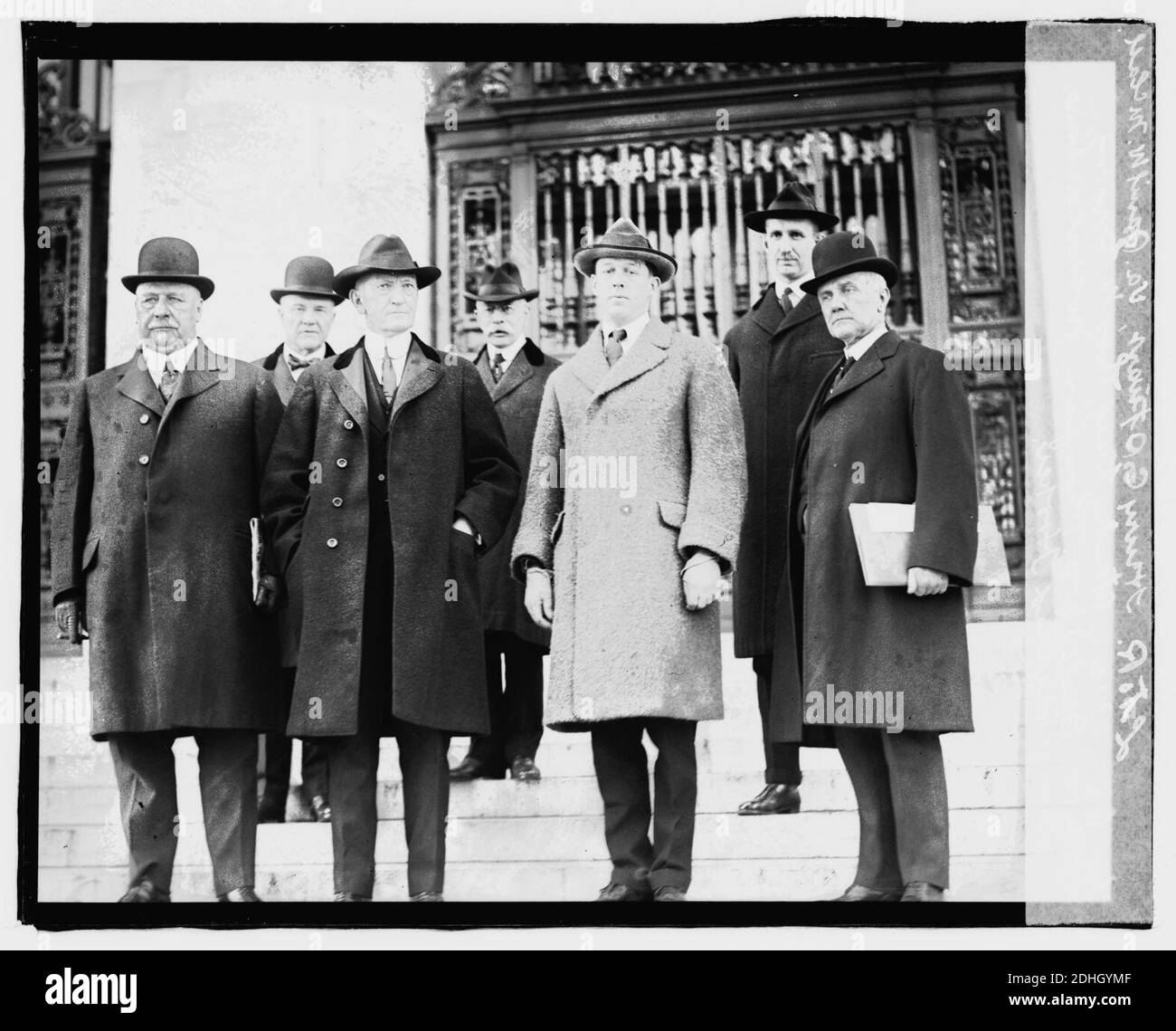 L a R- Henry C. Stewart, Va., Samuel W. McCall, Mass., Stanley King, Thos. W. Gregorio. Indietro, Dr. W.O. Thompson, J.W. Wickersham, Richard Hooker Foto Stock