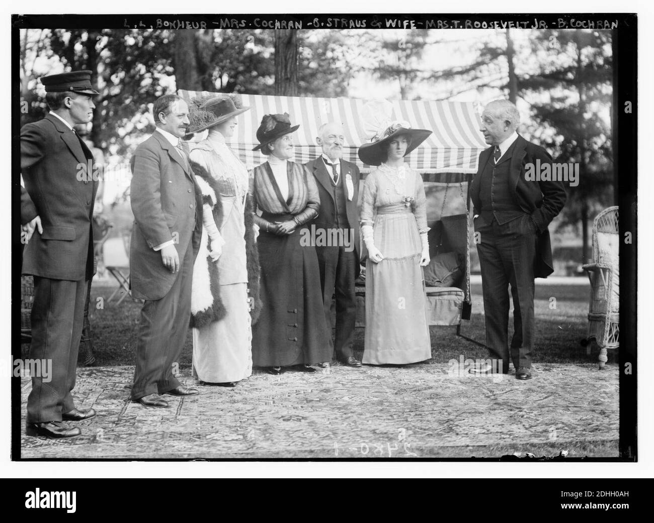 L.L. Bonheur; Cochran (ad esempio, Cockran); O. Straus & Wife; T. Roosevelt, Jr.; B. Cochran (ad esempio, Cockran) Foto Stock