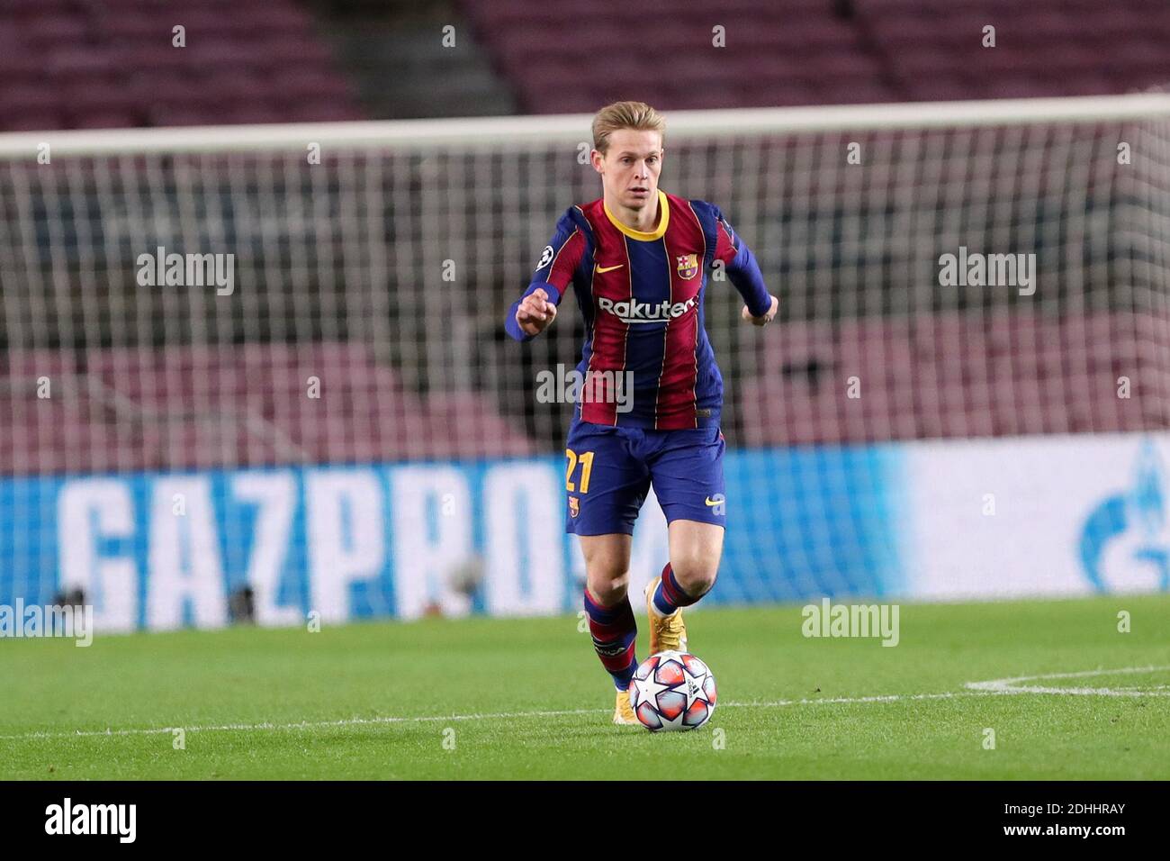 Frenkie de Jong del FC Barcelona durante la partita della UEFA Champions League G tra il FC Barcelona e la Juventus FC. Foto Stock