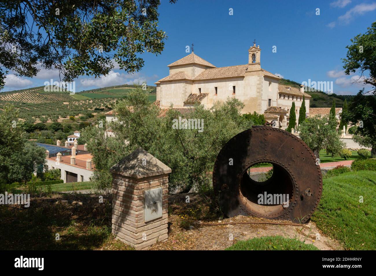 Ristrutturazione e recupero dell'antico convento di la Magdalena ad Antequera, Malaga, attualmente convertito in hotel. Antequera, marzo 2019. Foto Stock