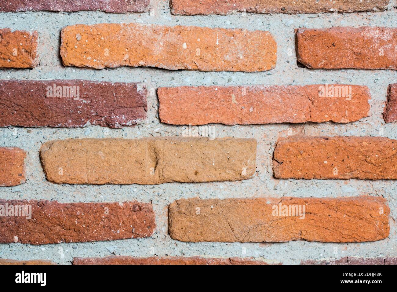 Un muro di mattoni semplice Foto Stock