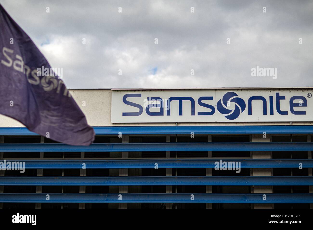 Nuovo stabilimento di assemblaggio di Samsonite a Szekszárd, vicino alla capitale ungherese, Budapest. Foto Stock