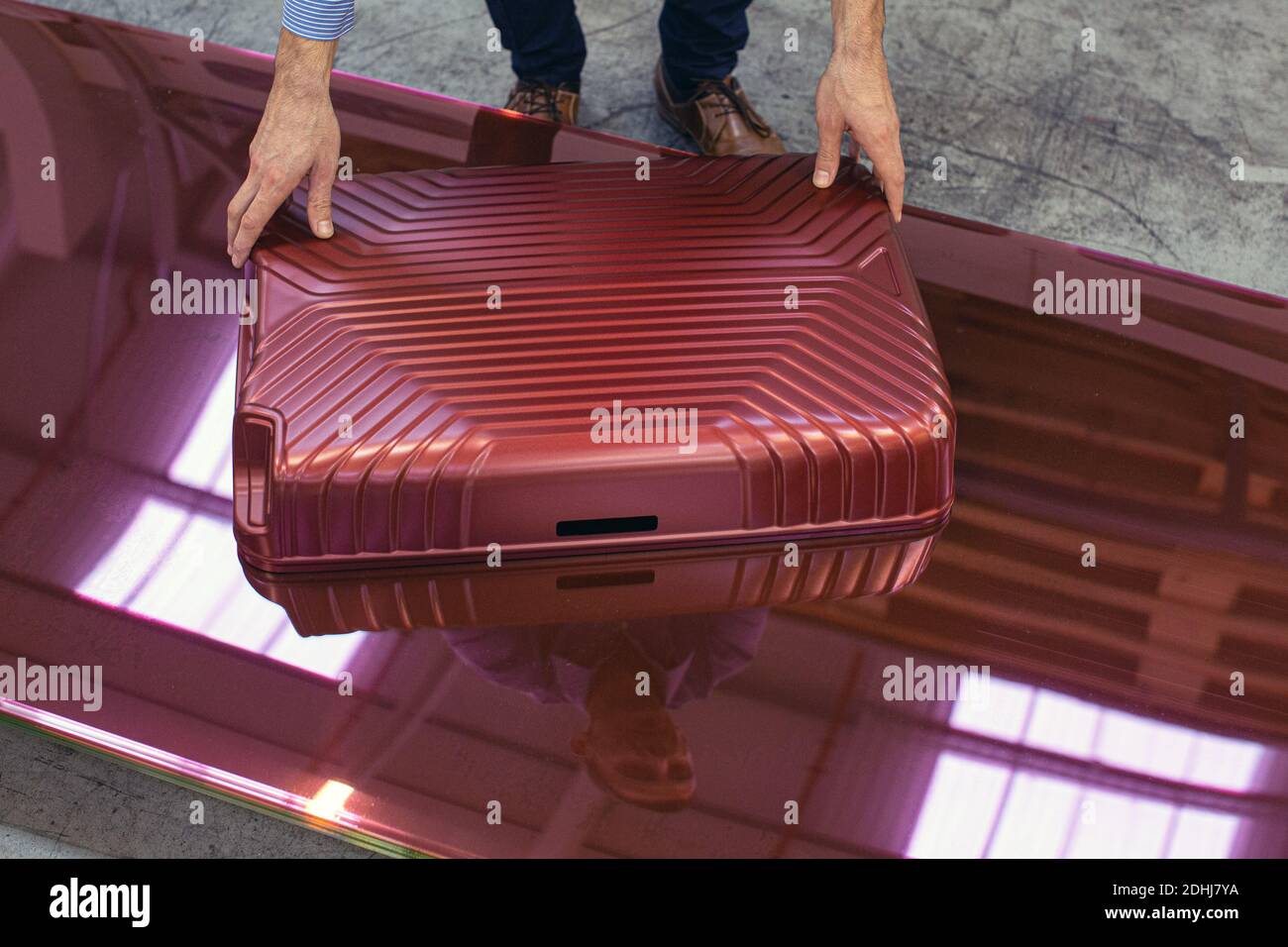 Nuovo stabilimento di assemblaggio di Samsonite a Szekszárd, vicino alla capitale ungherese, Budapest. Foto Stock