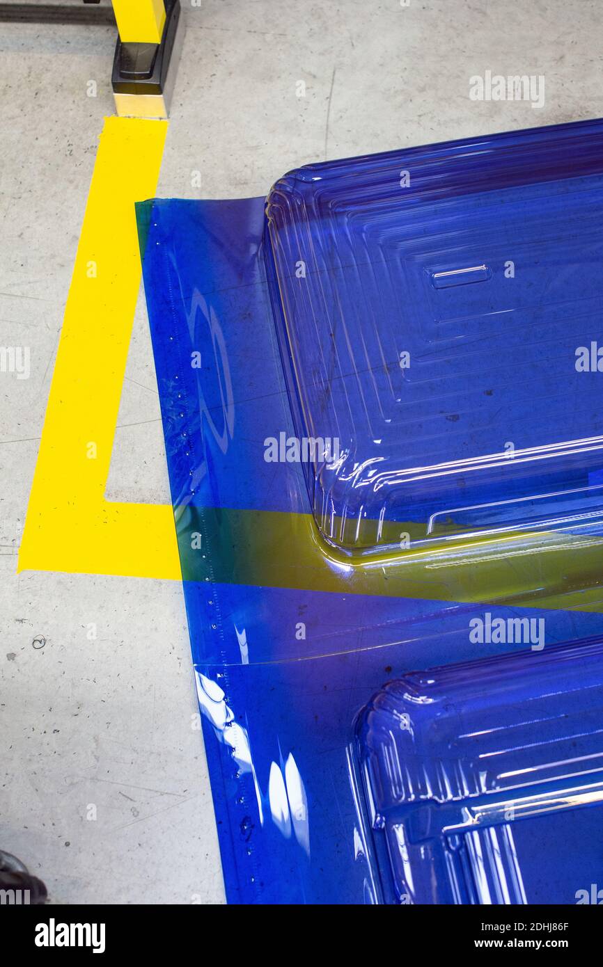 Nuovo stabilimento di assemblaggio di Samsonite a Szekszárd, vicino alla capitale ungherese, Budapest. Foto Stock