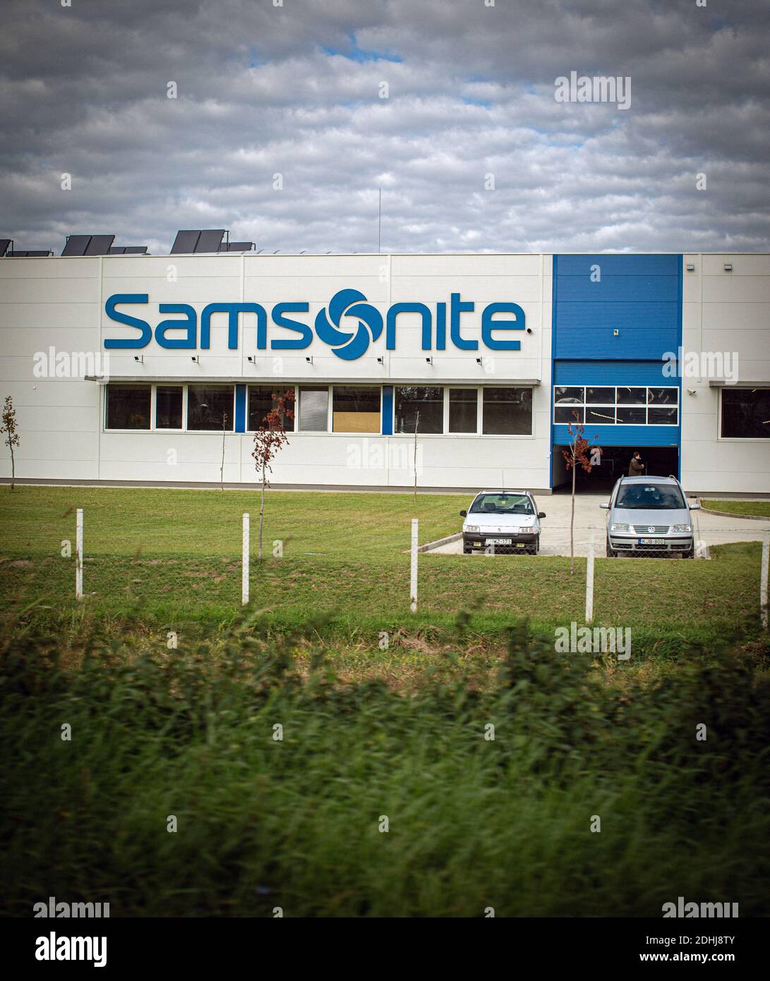 Nuovo stabilimento di assemblaggio di Samsonite a Szekszárd, vicino alla capitale ungherese, Budapest. Foto Stock