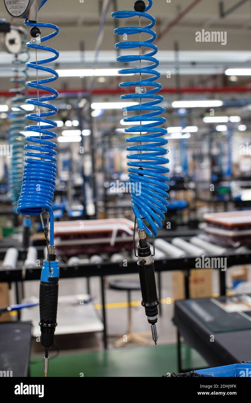 Nuovo stabilimento di assemblaggio di Samsonite a Szekszárd, vicino alla capitale ungherese, Budapest. Foto Stock