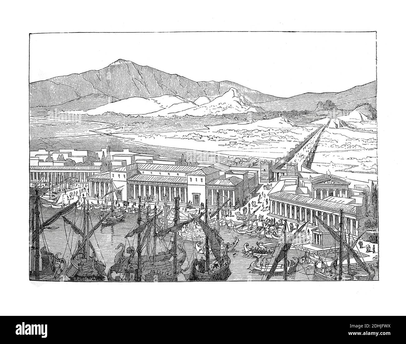 Illustrazione originale di… . Pubblicato in una storia pittorica del mondo grandi nazioni: fin dalle prime date del tempo presente (Charlotte M. Yonge Foto Stock