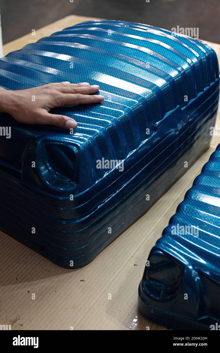 Unità di produzione Samsonite in India Foto Stock