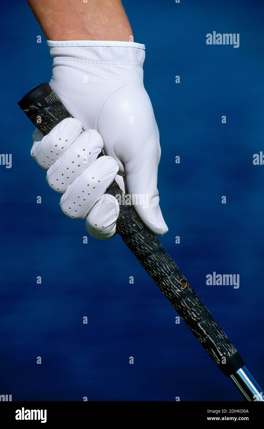 Harry Vardon golf Grip posizione corretta della mano sinistra Foto stock -  Alamy