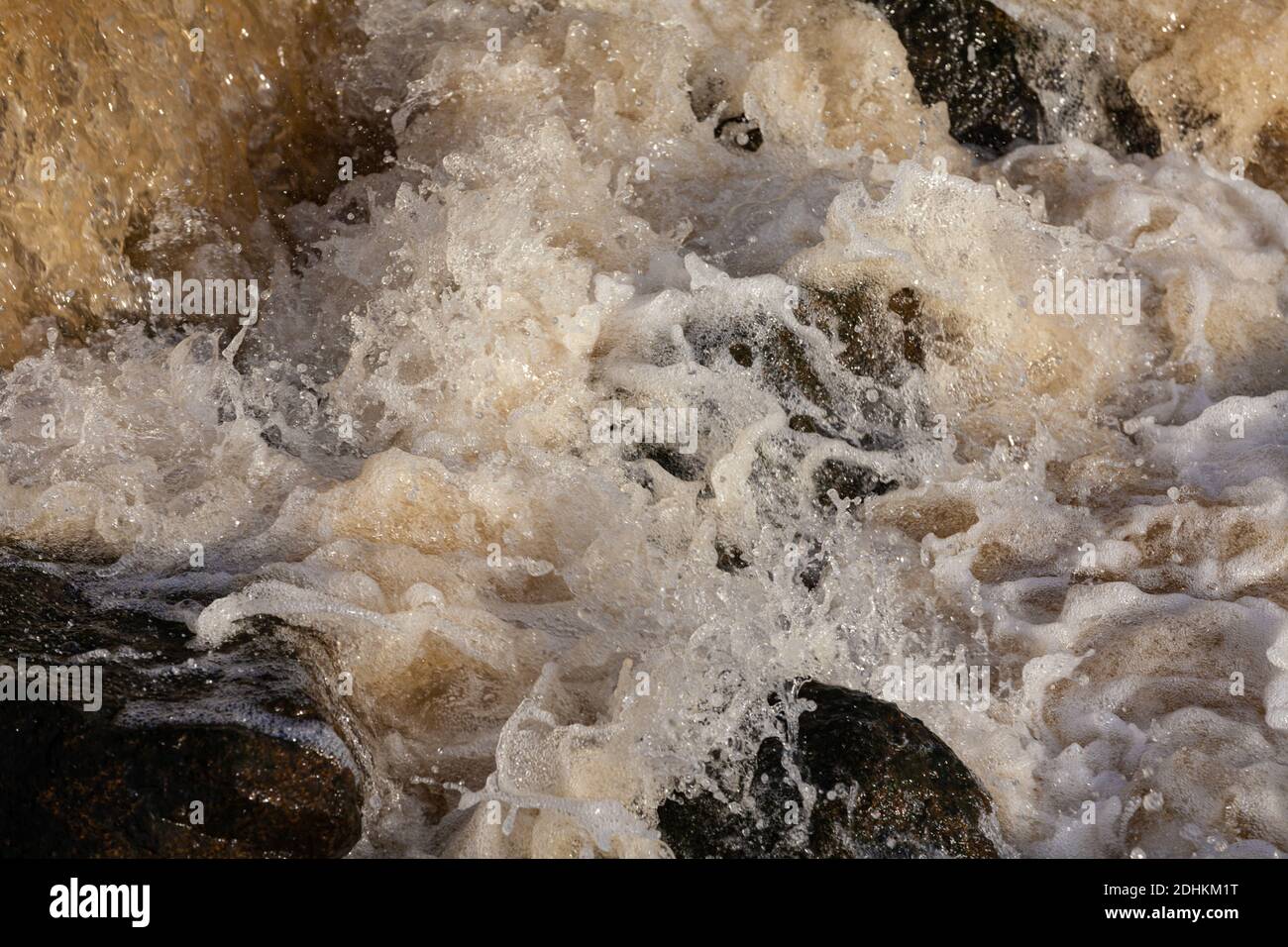 Immagine astratta dell'acqua tumbling Foto Stock