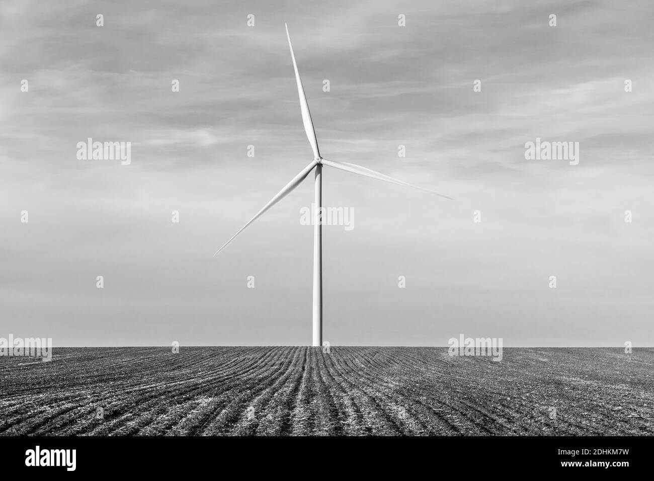Il parco eolico Cardinal Point nella contea di Warren, Illinois Foto Stock