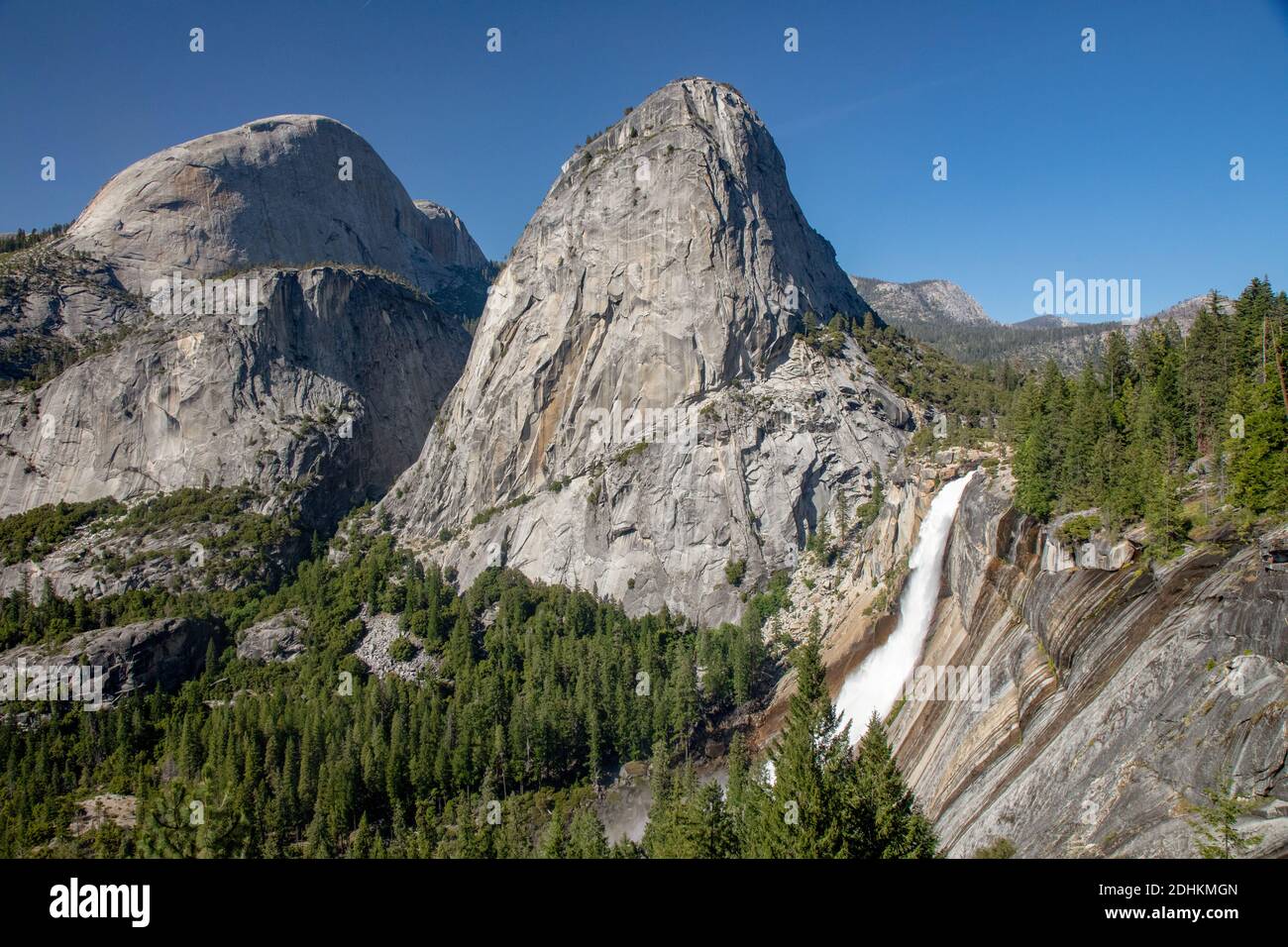 Cascate di Yosemite Nevada Foto Stock