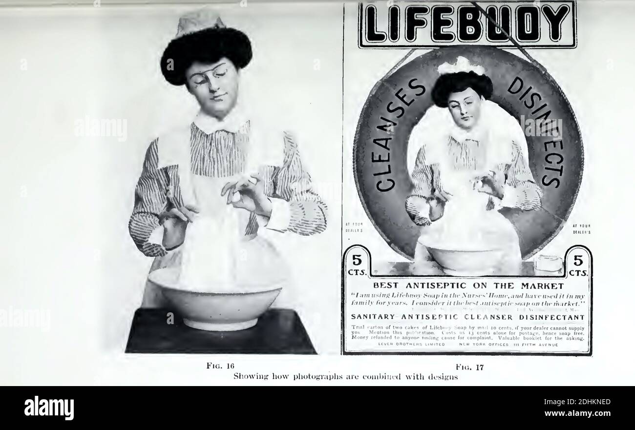 Primi 20 ° secolo pere sapone pubblicità. Foto Stock