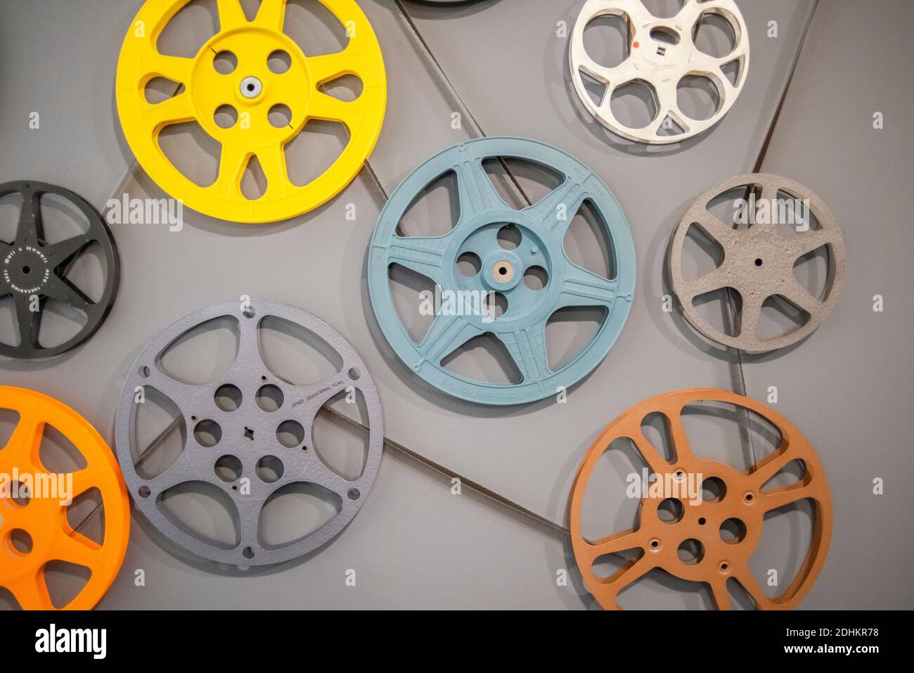 Centro Dovzhenko a Kiev, Ucraina. Il Centro Nazionale Oleksandr Dovzhenko (Centro Dovzhenko) è il più grande Archivio di Stato ucraino. Conserva più di 5000 titoli di film ucraini, russi, europei e americani del 1910. L'attività del centro è incentrata sulla conservazione, il restauro, la ricerca e l'aumento del National ucraine Film Fund. Foto Stock