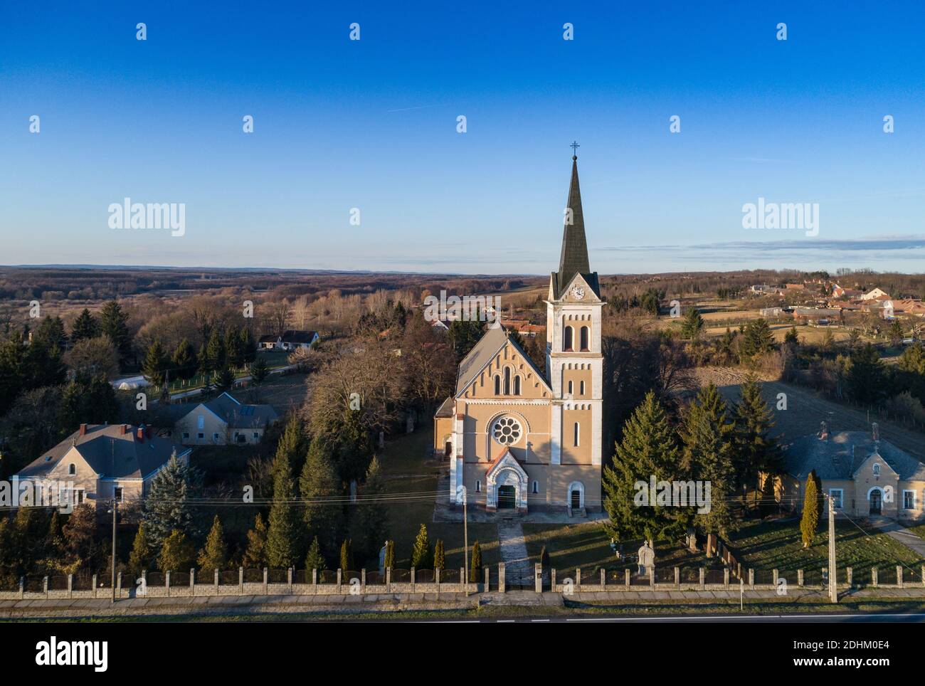 Foto aerea della Chiesa di Inke Foto Stock