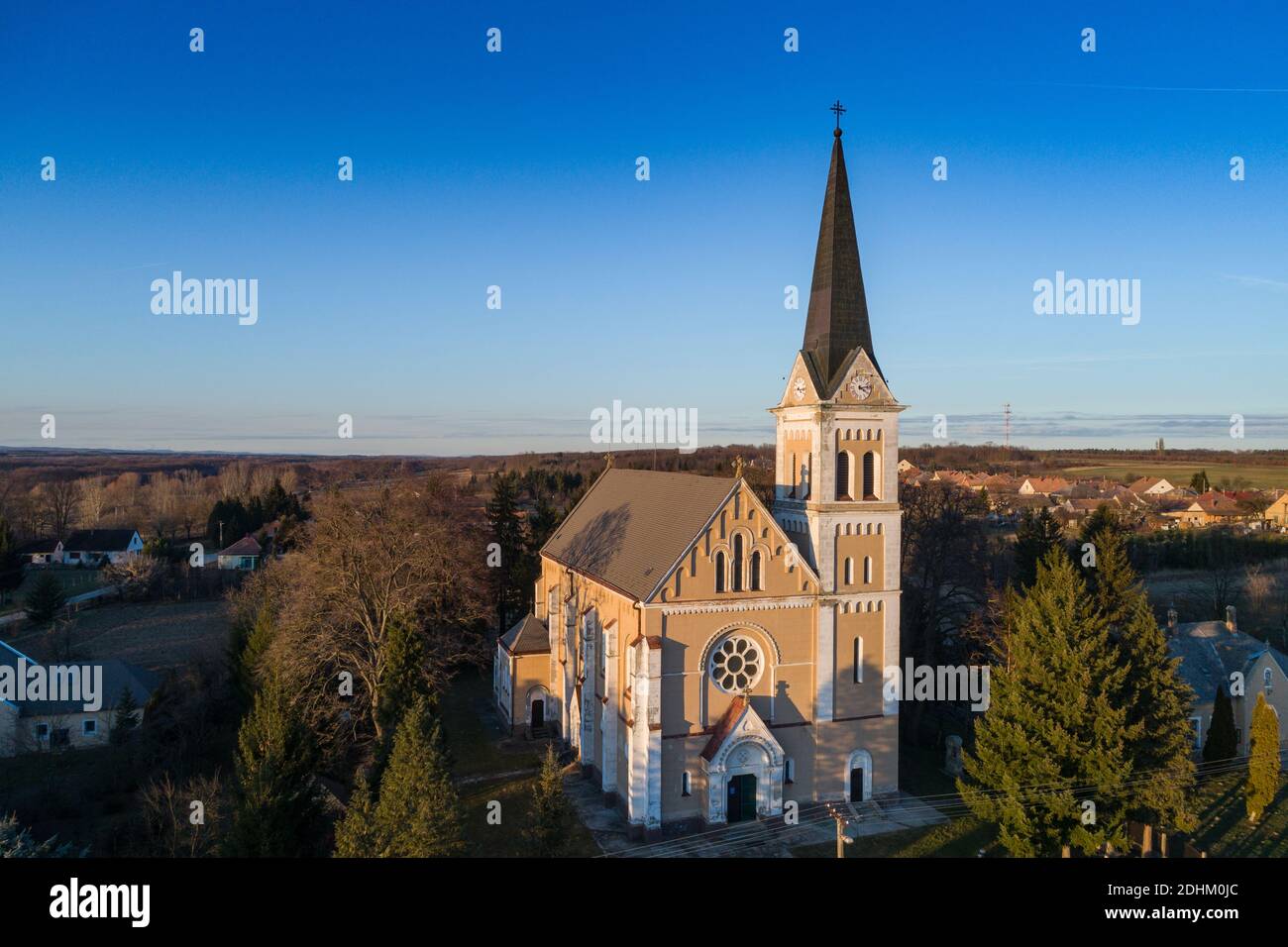 Foto aerea della Chiesa di Inke Foto Stock