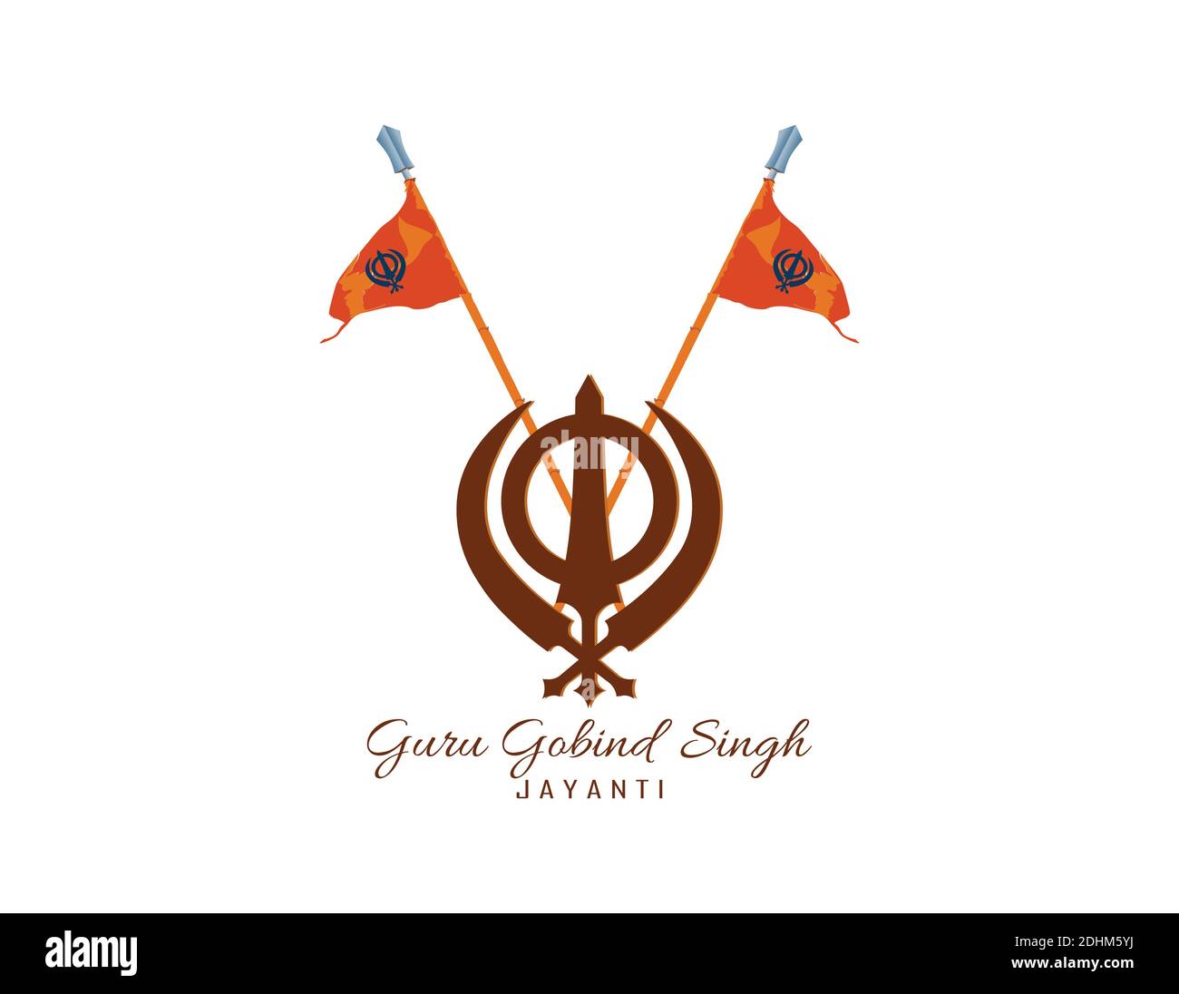 Illustrazione vettoriale di Happy Guru Gobind Singh Jayanti festival per Sikh celebrazione Illustrazione Vettoriale