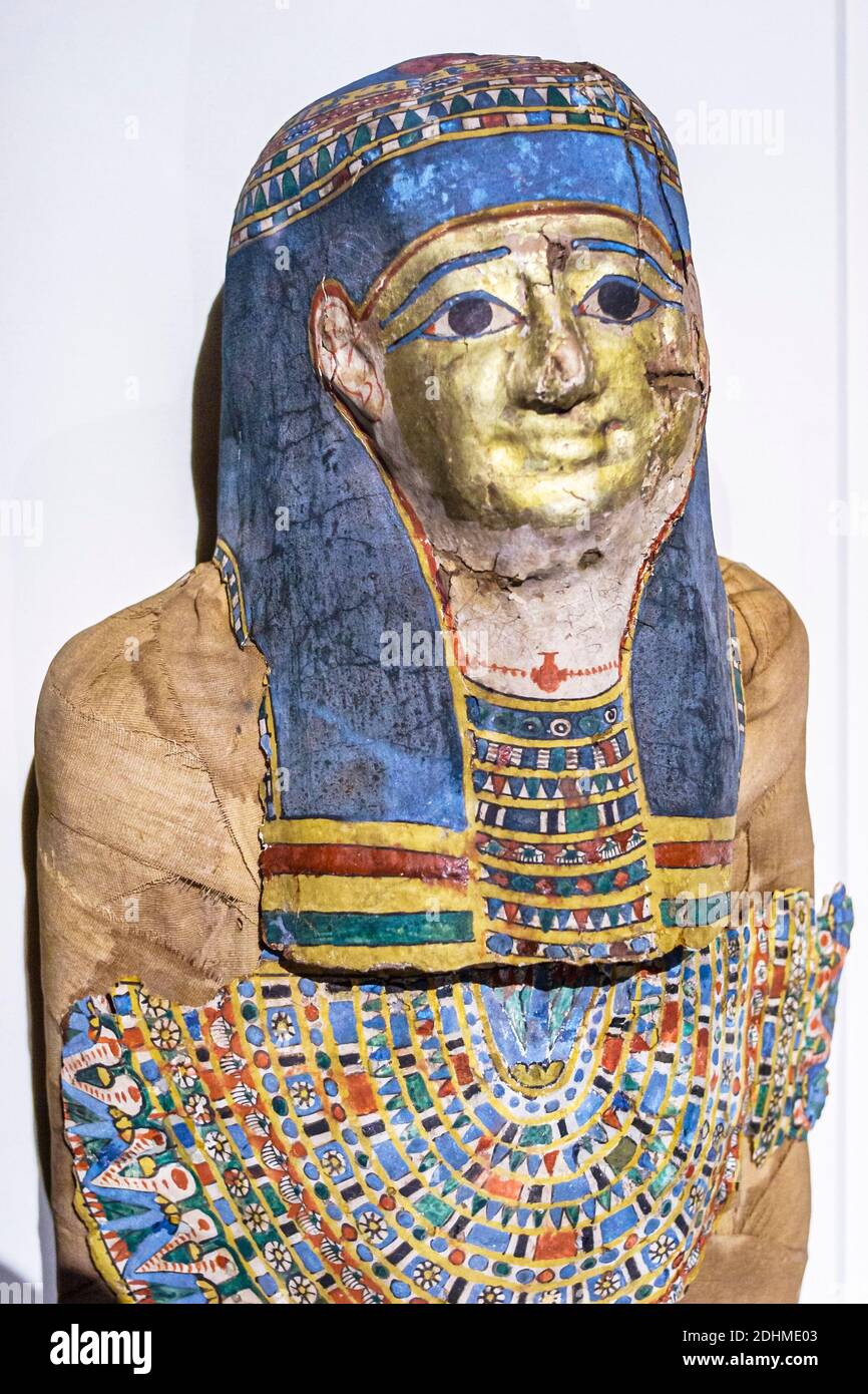 Alabama Anniston Museum of Natural History, mummia egiziana 250 a.C., Foto Stock