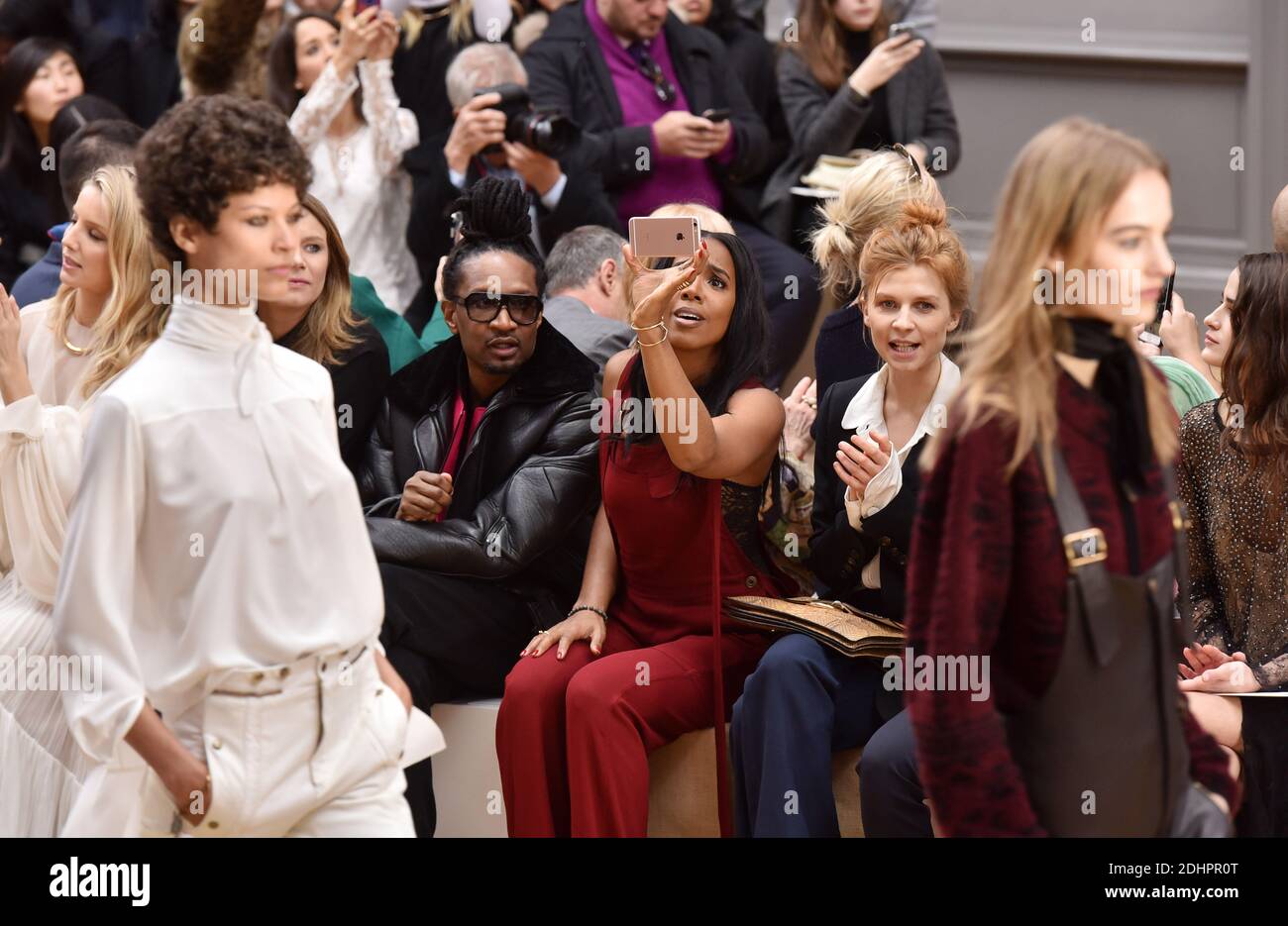 Kelly Rowland partecipa allo spettacolo Chloe nell'ambito della settimana della moda di Parigi, autunno/inverno 2016/17, al Grand Palais, il 3 marzo 2016 a Parigi, Francia. Foto di Laurent Zabulon/ABACAPRESS.COM Foto Stock