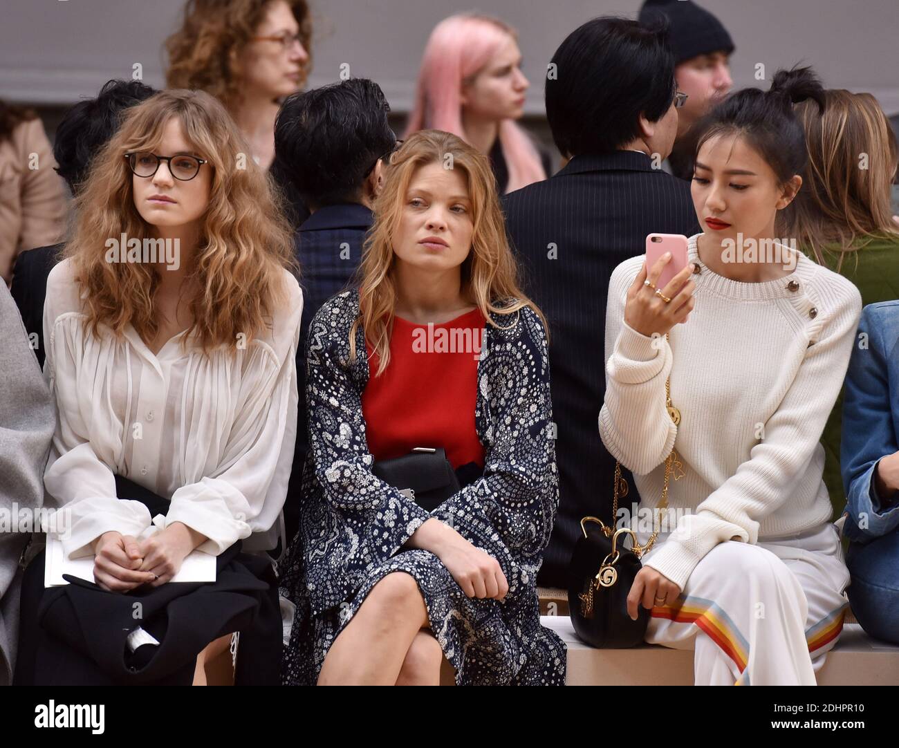 Melanie Thierry partecipa allo spettacolo Chloe nell'ambito della settimana della moda di Parigi Autunno/Inverno 2016/17 al Grand Palais, il 3 marzo 2016 a Parigi, Francia. Foto di Laurent Zabulon/ABACAPRESS.COM Foto Stock