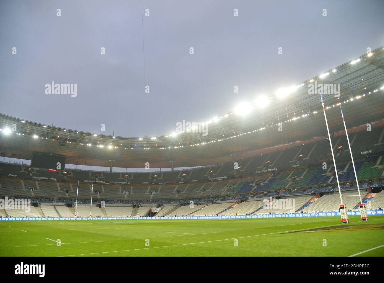 Atmosfera durante la partita RBS Six Nations Championship 2016 Rugby Union, Francia contro Inghilterra allo Stade de France a Saint-Denis sobborgo di Parigi, Francia, il 19 marzo 2016. Foto di Christian Liegi/ABACAPRESS.COM Foto Stock