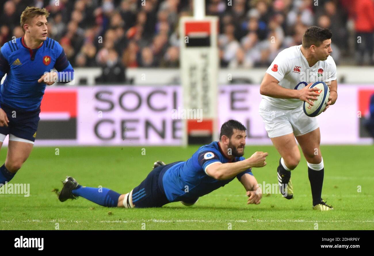 Inghilterra durante la partita RBS Six Nations Championship 2016 Rugby Union, Francia contro Inghilterra allo Stade de France a Saint-Denis sobborgo di Parigi, Francia, il 19 marzo 2016. Foto di Christian Liegi/ABACAPRESS.COM Foto Stock