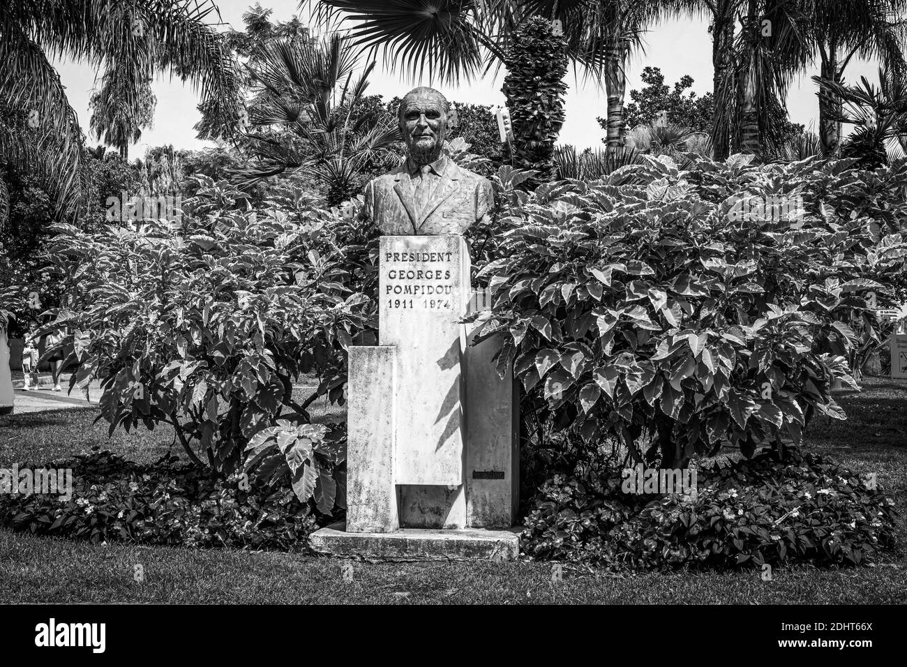Memoriale del presidente Georges Pompidou a Cannes - CITTÀ DI CANNES, FRANCIA - 12 LUGLIO 2020 Foto Stock
