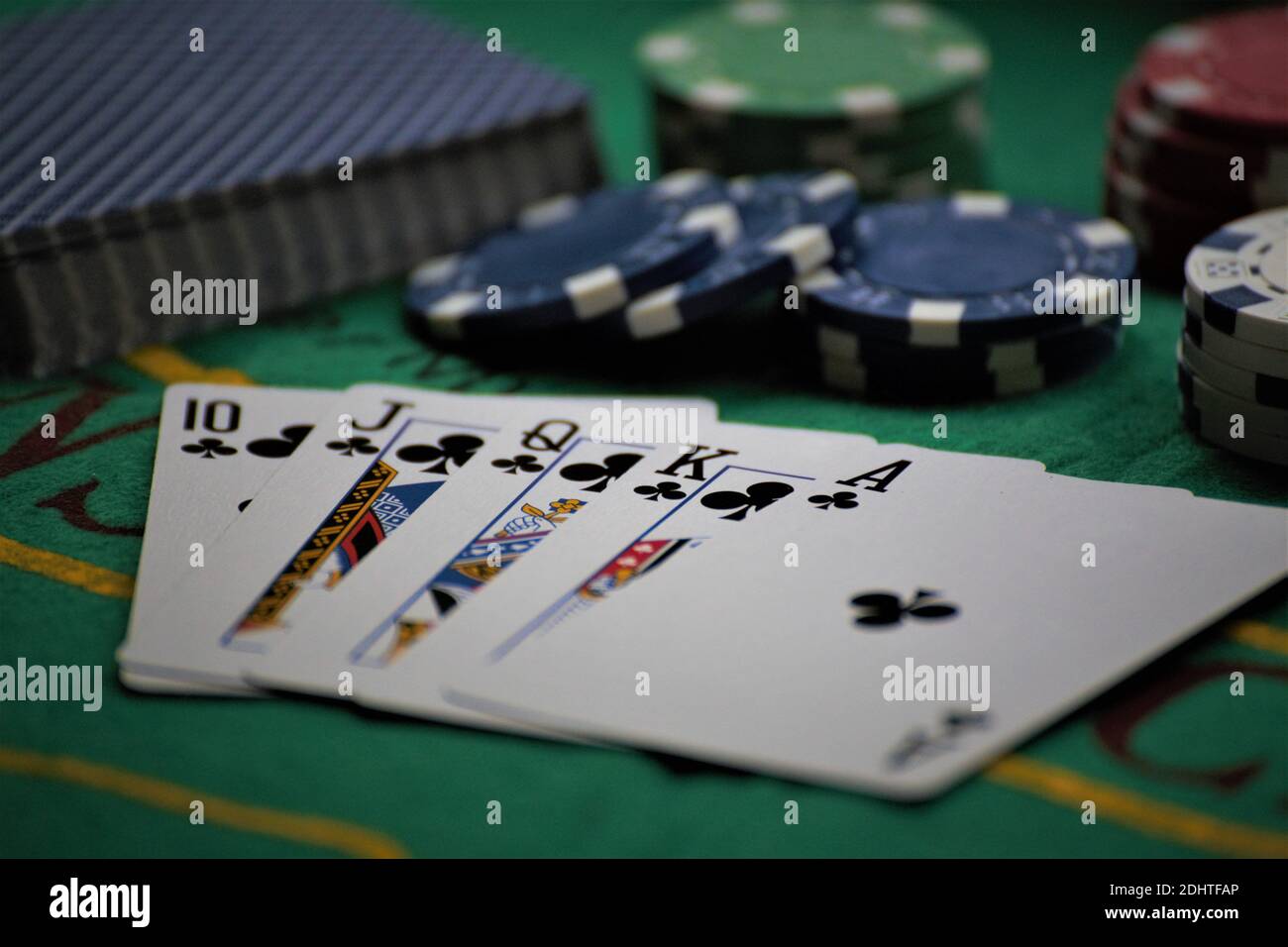 Un'immagine di un poker Foto Stock