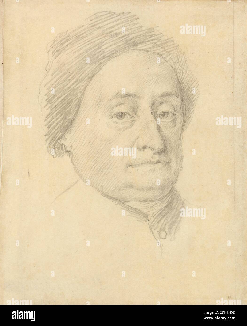 Signore. Hans Sloane, Jonathan Richardson The Elder, 1667–1745, British, 1740, grafite su vellum, foglio: 5 15/16 × 4 5/16 pollici (15.1 × 11 cm), ritratto Foto Stock