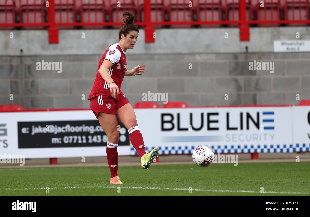 Jen Beattie gioca per le donne di Arsenal contro Brighton & Hove Albion le donne poco dopo che è stato diagnosticato con cancro di seno. 11 ottobre 2020 Foto Stock