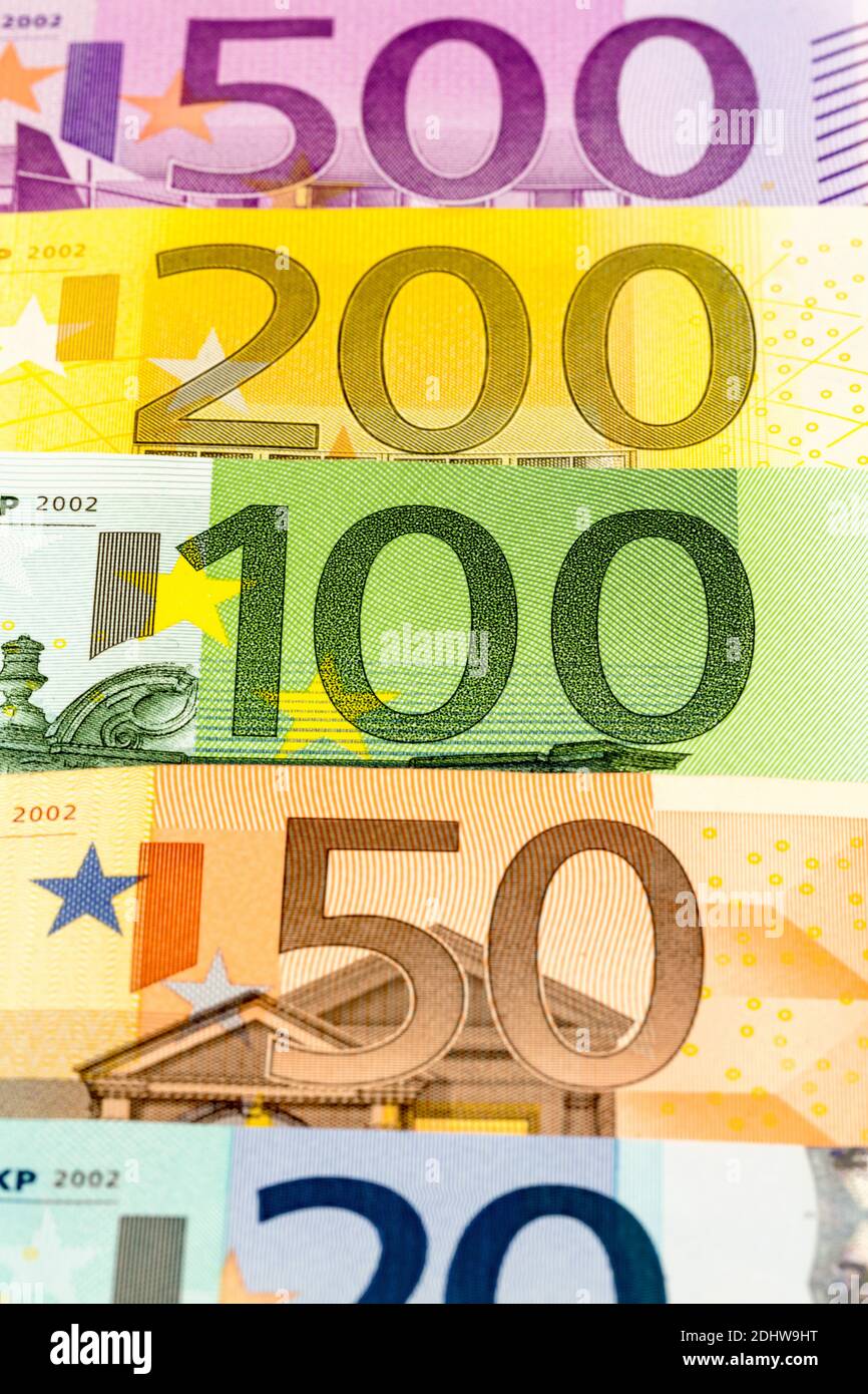 Euro-Banknoten Foto Stock