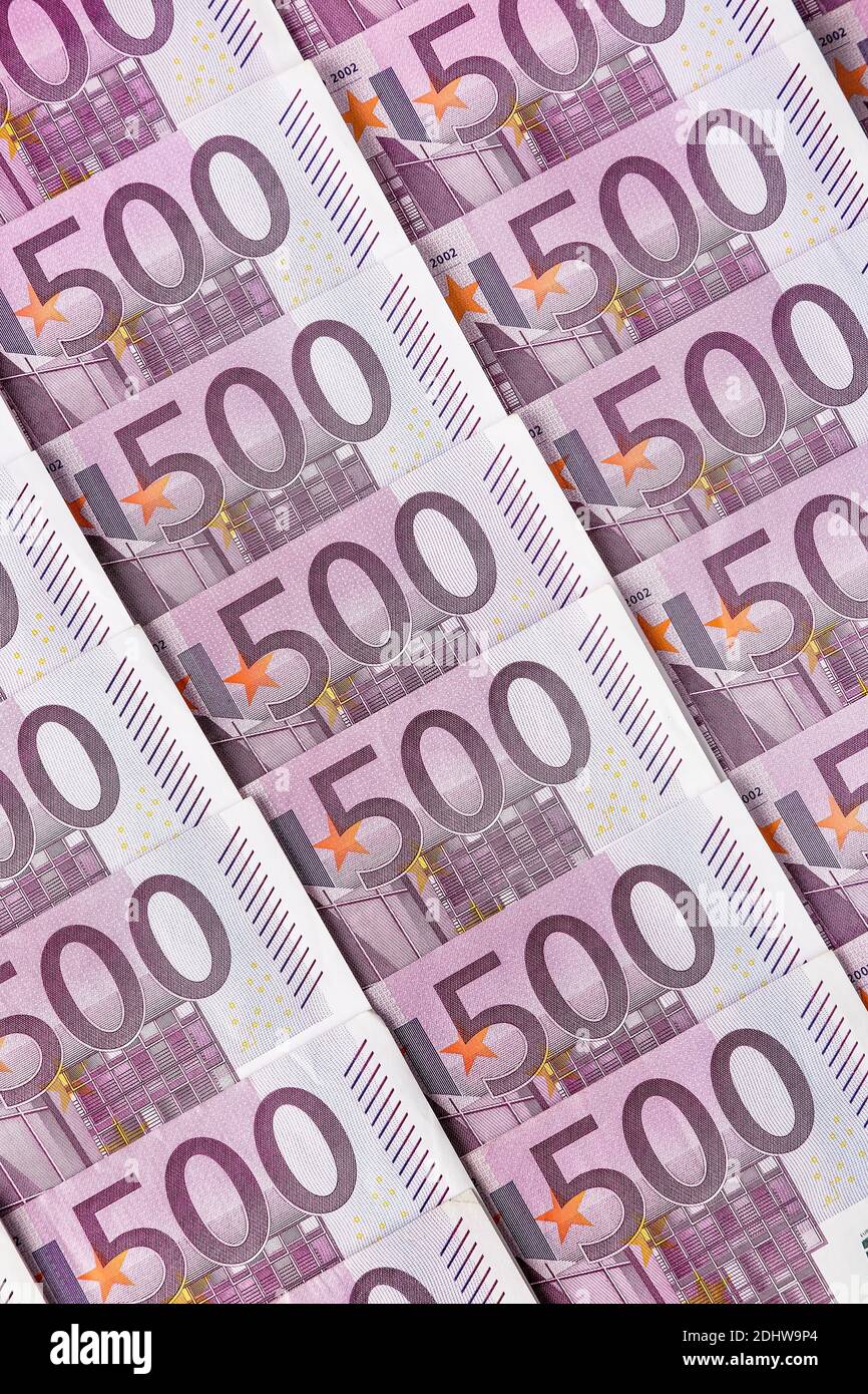 500er Euro-Banknoten Foto Stock
