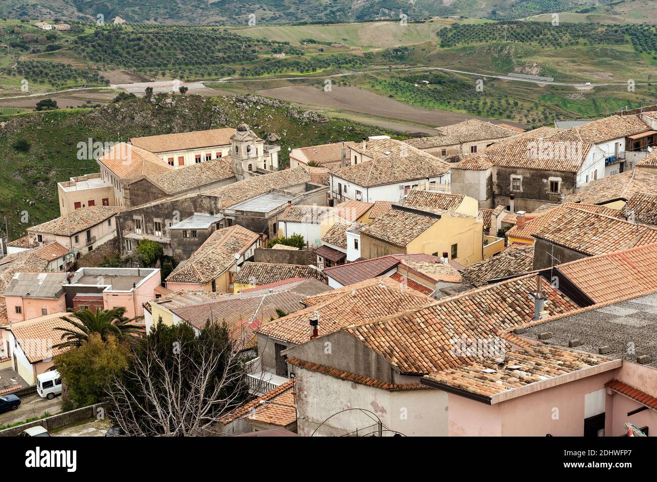 Italia Calabria - Squillace - il villaggio Foto Stock