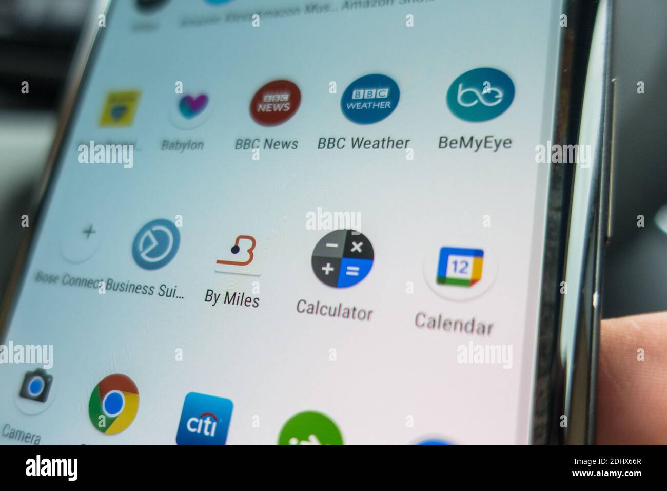 Per miglia di assicurazione tracker Foto Stock