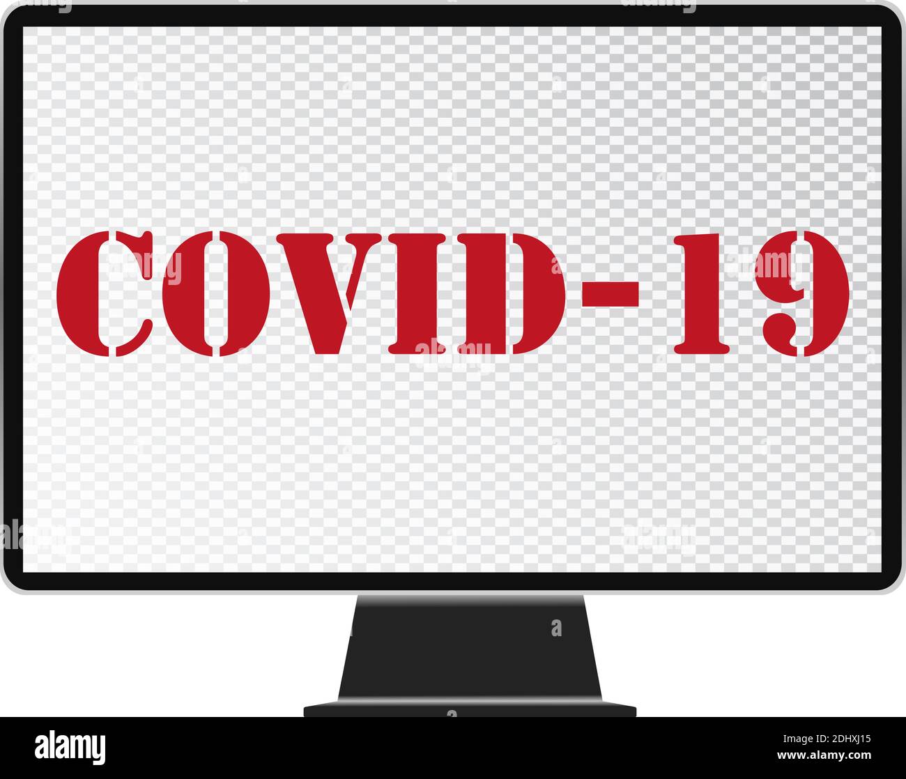 Rimanere a casa durante la malattia del coronavirus focolaio 2019 (COVID-19) quarantena e lavoro a distanza. Concetto di illustrazione moderna. Illustrazione Vettoriale