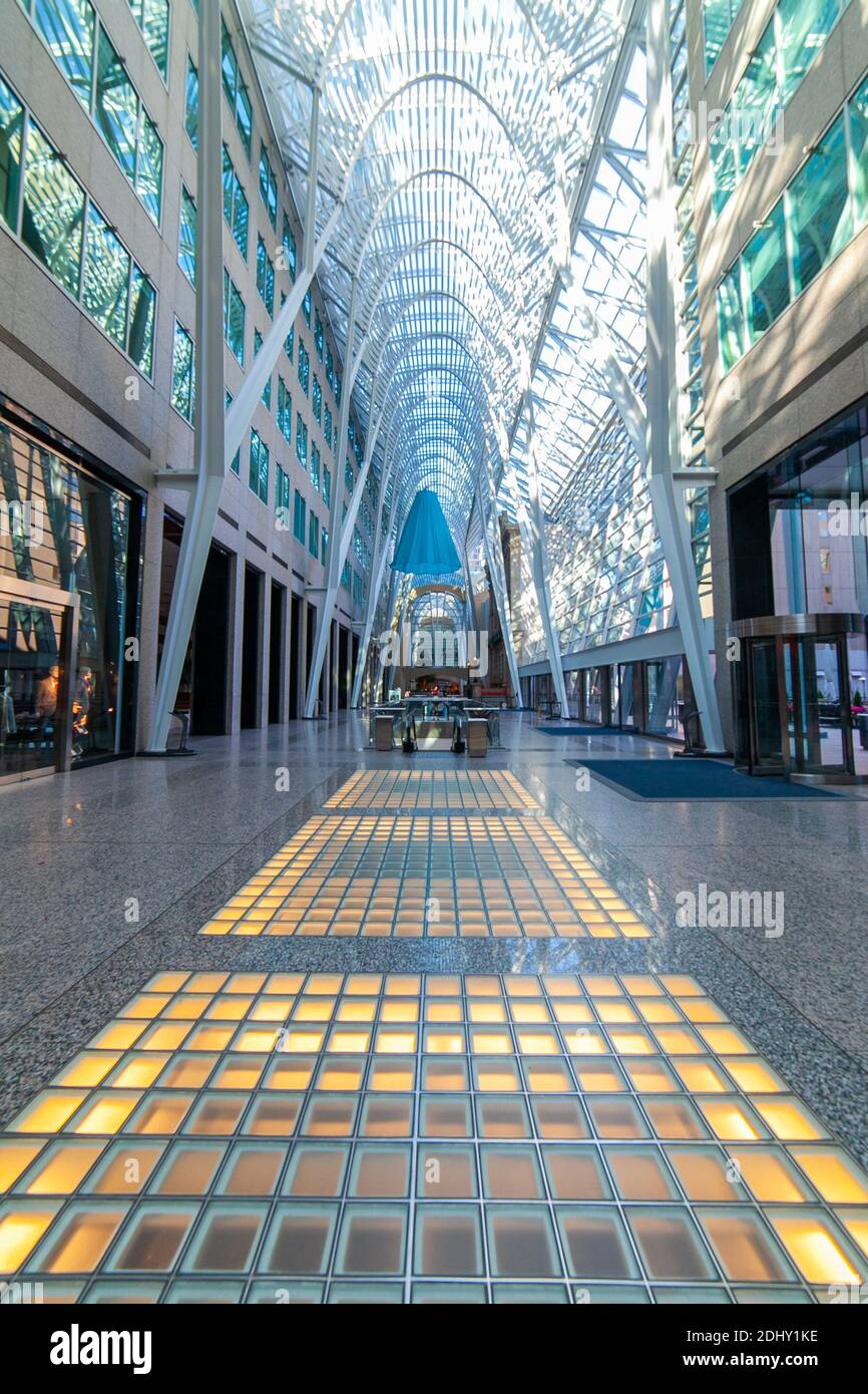 Interno di Brookfield Place a Toronto, Ontario, Canada Foto Stock