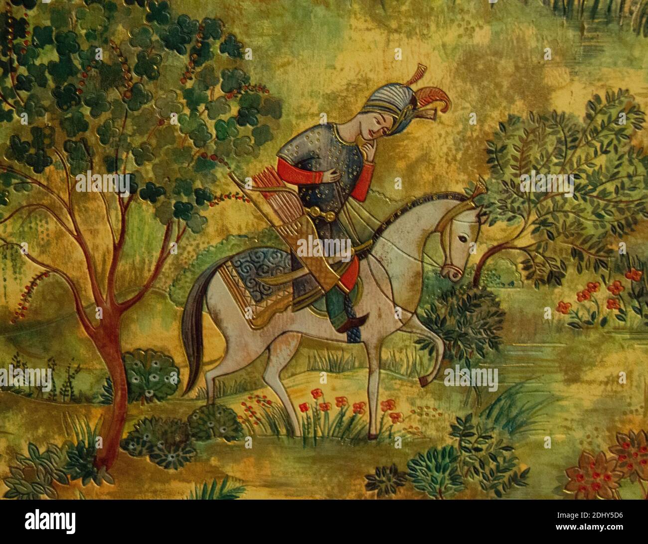 Disegni indiani. Disegno di un lotus. Cultura indiana. Carta da parati indiana. Foto Stock