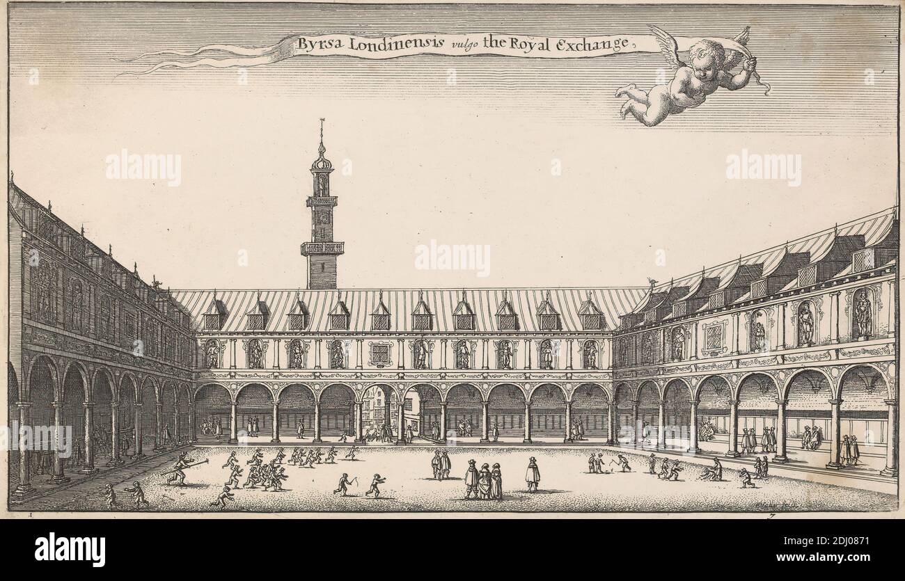 Byrsa Londinensis vulgo la Borsa reale, artista sconosciuto, XVIII secolo, dopo artista sconosciuto, non datato Foto Stock
