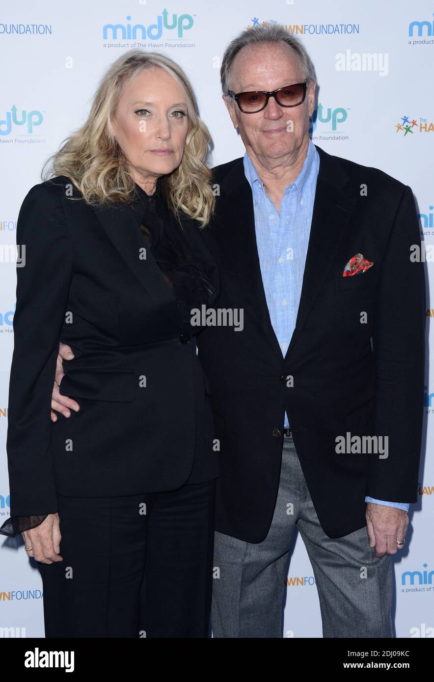 File photo - Peter fonda partecipa all'Annual Goldie's Love in for Kids ospitato da Goldie Hawn alla Green Acres Estate di Ron Burkle il 6 maggio 2016 a Beverly Hills, CA, USA. Peter fonda, la stella, co-scrittore e produttore del classico di culto Easy Rider del 1969, è morto all'età di 79 anni. Peter fonda faceva parte di una famiglia di veterani di Hollywood. Oltre ad essere il fratello di Jane fonda, era anche il figlio dell'attore Henry fonda, e padre di Bridget, anche un attore. Foto di Lionel Hahn/ABACAPRESS.COM Foto Stock