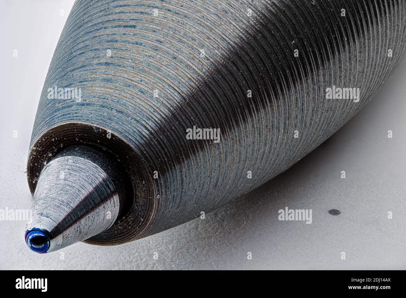 Primo piano fotografia macro ad alta risoluzione di una penna e. scrittura Foto Stock