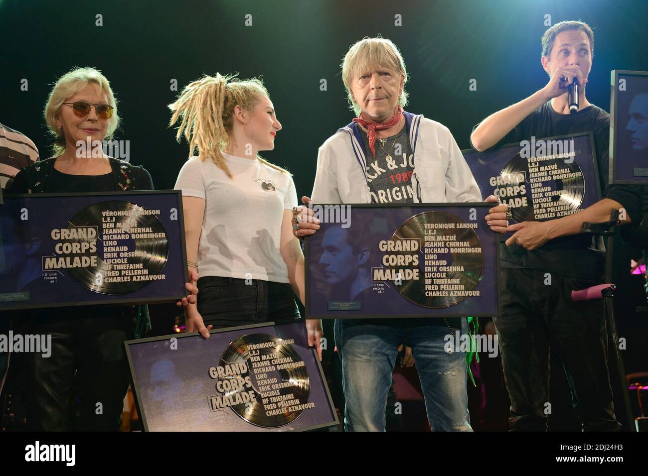 Veronique Sanson, Juliette, membre des LEJ, Renaud Sechan et Grand ...