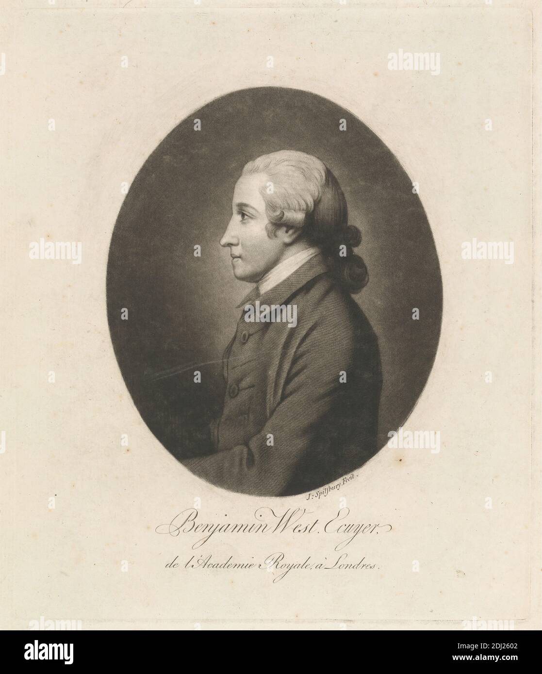 Benjamin West, incisore, John Spilsbury, 1730–1795, dopo un artista sconosciuto, senza nome Foto Stock