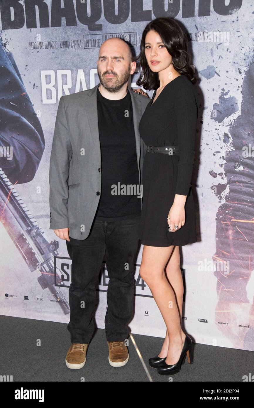 JULIEN LECLERCQ, KAHINA CARINA - AVANT-PREMIERE DU FILM 'BRAQUEURS' AU UGC LES HALLES FOTO DI NASSER BERZANE/ABACAPRESS.COM Foto Stock