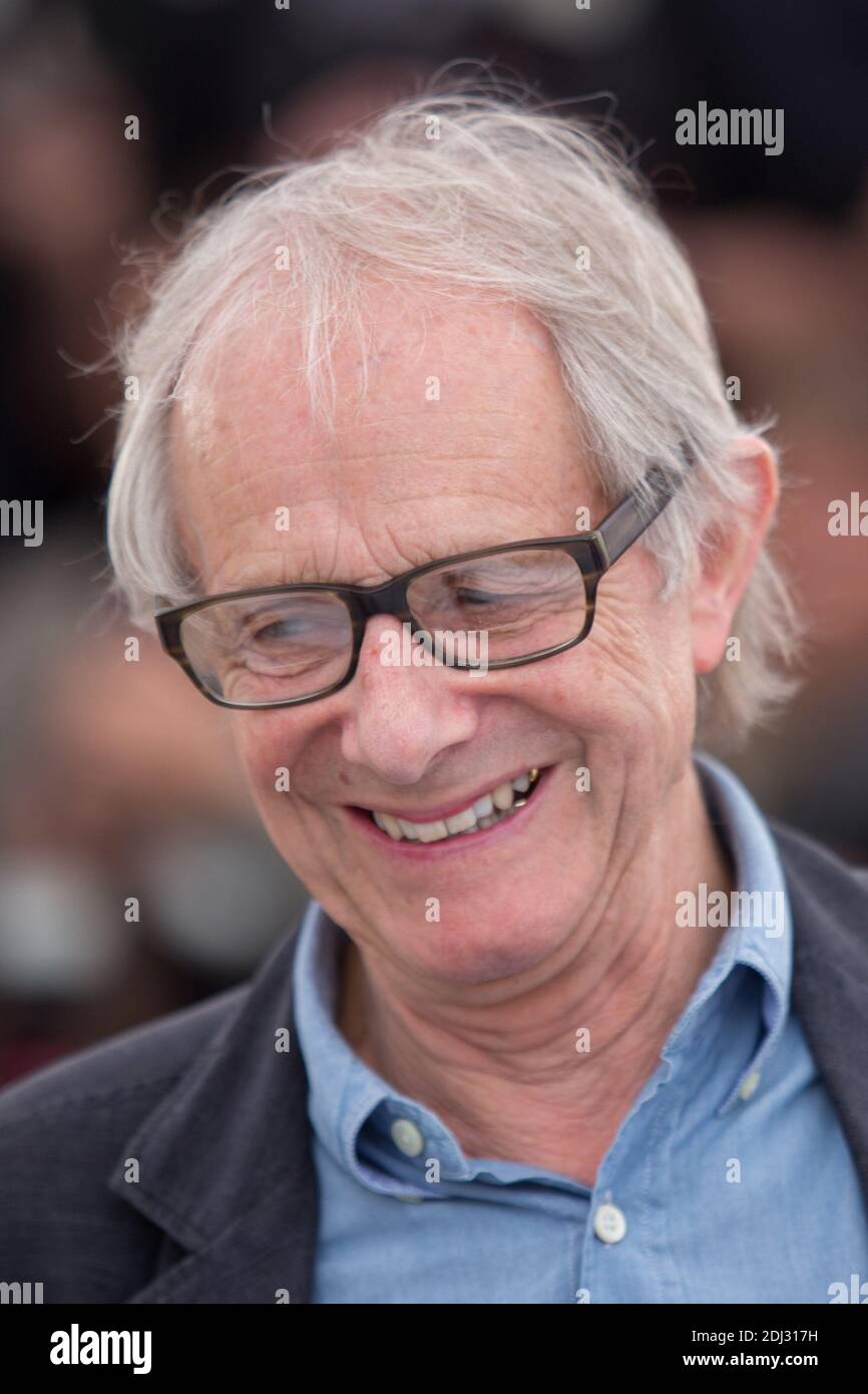 KEN LOACH - CANNES 2016 - PHOTOCALL DU FILM 'i, DANIEL BLAKE' Foto di Nasser Berzane/ABACAPRESS.COM Foto Stock