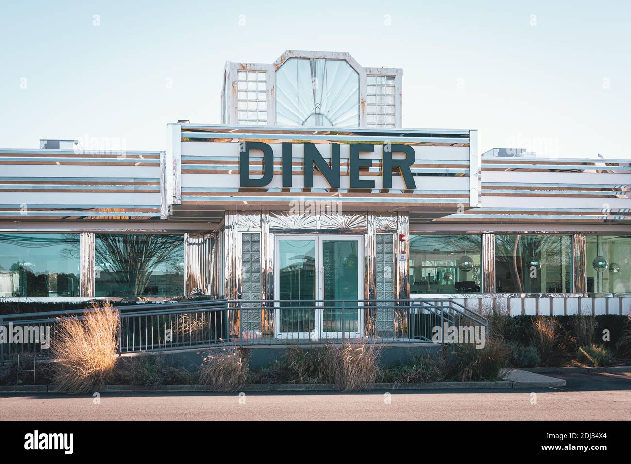 Un ristorante in stile anni '50 negli Hamptons, New York Foto Stock