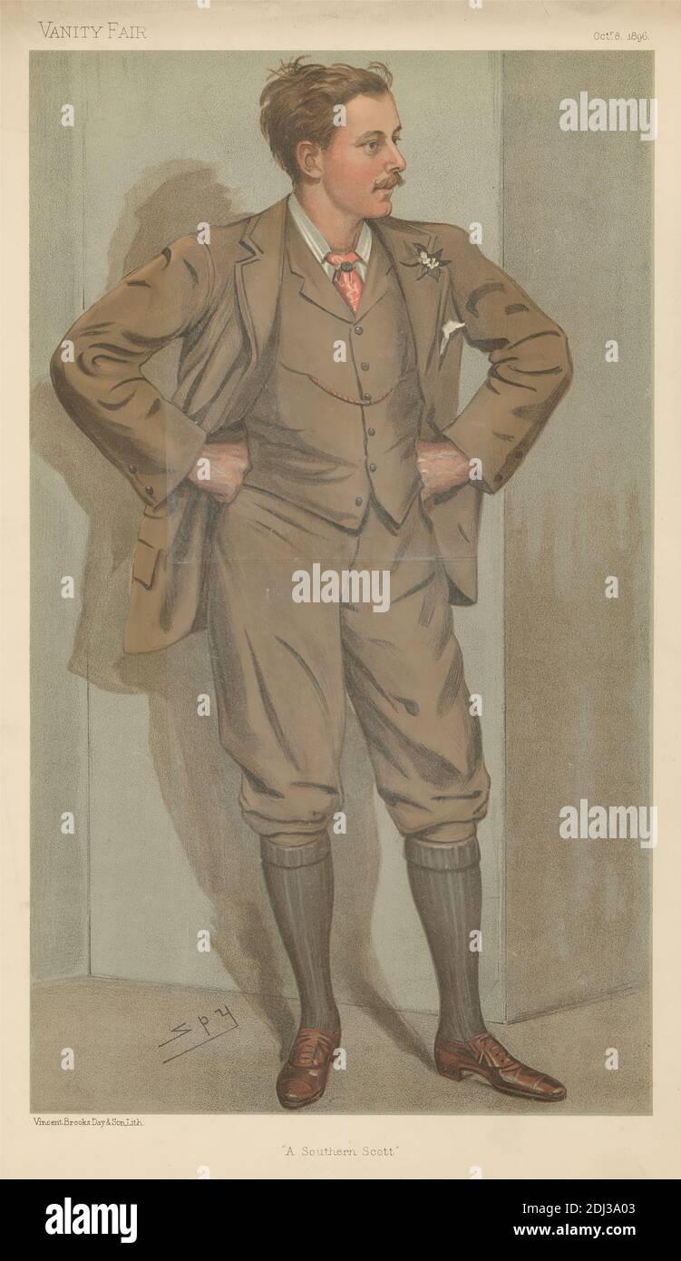 Politici - Vanity Fair - 'A Southern Scott'. Douglass-Scott-Montagu. (L'on. John Walter Edward). 8 ottobre 1896, Leslie Matthew 'Sty' Ward, 1851–1922, British, 1896, Chromolithograph Foto Stock