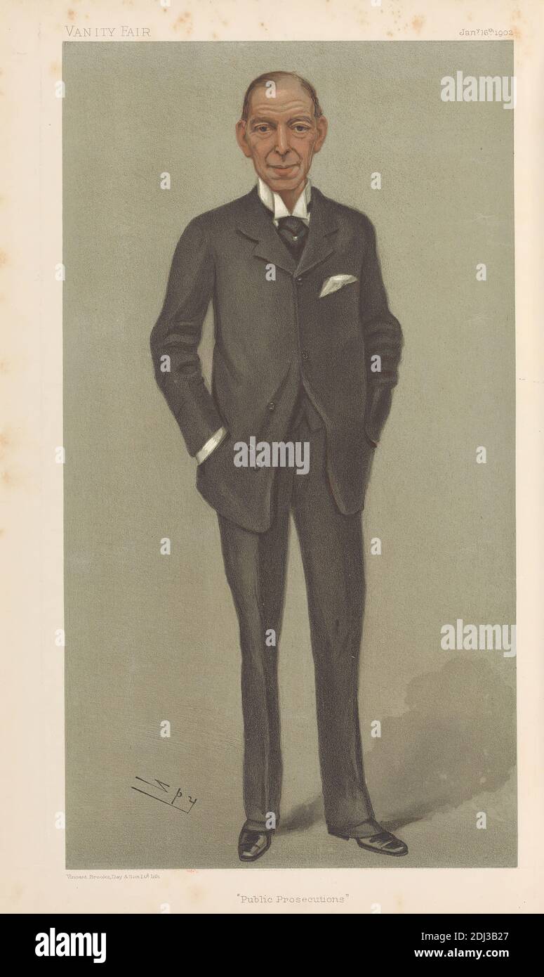 Vanity Fair: Legal; 'pubblici ministeri', Earl of Desart il suo stile allora essere Sir Hamilton John Agmondesham Cuffe, 16 gennaio 1902, Leslie Matthew 'Sty' Ward, 1851–1922, British, 1902, Chromolithograph Foto Stock