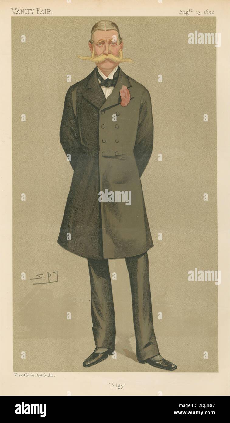 Politici - Vanity Fair. "Algay". Sir Algernon Edward West. 13 agosto 1892, Leslie Matthew 'Sty' Ward, 1851–1922, British, 1892, Chromolithograph Foto Stock