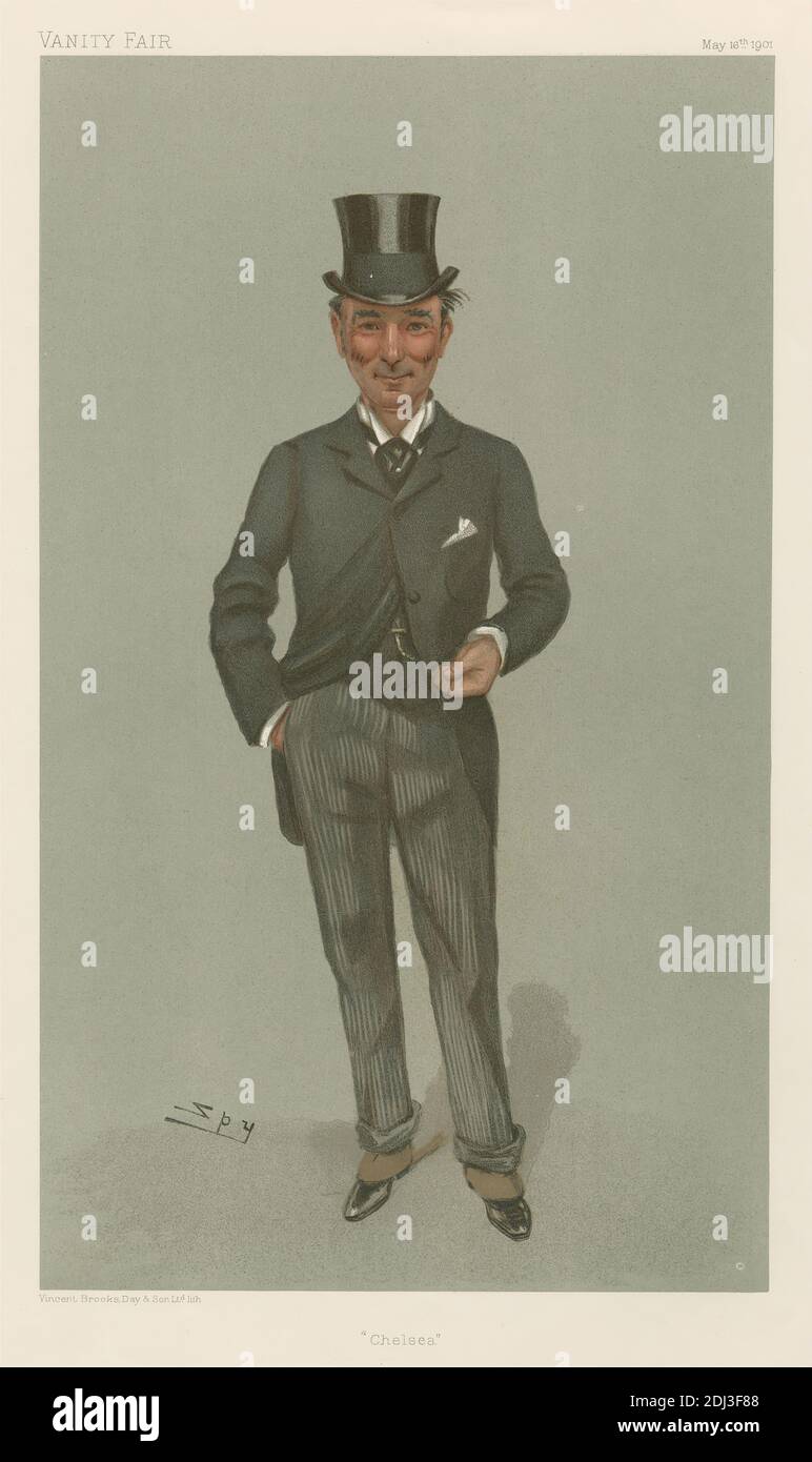 Politici - Vanity Fair. 'Chelsea'. Sig. Charles Algernon Whitmore. 16 maggio 1901, Leslie Matthew 'Sty' Ward, 1851–1922, British, 1901, Chromolithograph Foto Stock